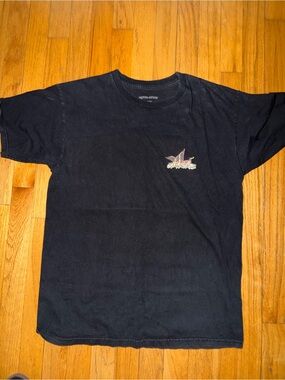 FA Black Short Sleeve Graphic Crew Tee with Small Chest Print